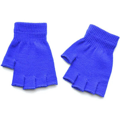 Žene Muškarci Jednobojne rukavice bez prstiju Pletene rukavice s pola prsta Zimske mekane toplije Unisex osnovne ženske rukavice Guantes