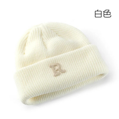 Uus naiste sügis- ja talvine ühevärviline R-täht lokkis kootud müts õues rattasõiduks soe külmakindel kõrvakaitse villane müts