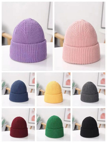 Χειμερινά καπέλα 2022 για Unisex New Beanies Πλεκτά μασίφ χαριτωμένο καπέλο Γυναικεία φθινοπωρινά γυναικεία καπέλα Beanie Καπέλα ζεστό καπό ανδρικό casual καπέλο