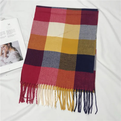 Ruházati kiegészítők, sálak és pakolatok, kockás férfi sál, meleg, rojtos férfi nyak