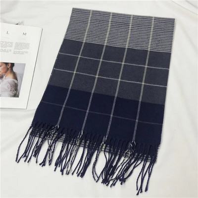 Ruházati kiegészítők, sálak és pakolatok, kockás férfi sál, meleg, rojtos férfi nyak