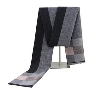 EAGLEBORN új téli sál Cashmere Infinity luxus sálak férfi négyzet alakú rácsos sál férfiaknak fekete csíkos téli takaró sál