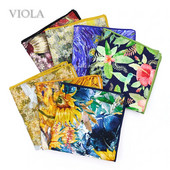 Uus vanaaegne aiaõlimaal 23 cm taskurätik 100% puuvillane päevalill naiste meeste pulmakostüüm Tasku kandiline kingitus