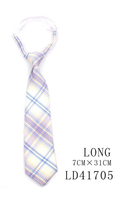 Kitsad lipsud poistele Tüdrukutele Moeülikonnad Ruuduline kaelalips Lastele Kummist lips Lihtne ruudukujuline õpilase lips peoks Gravata