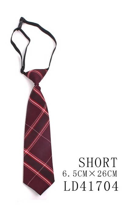 Kitsad lipsud poistele Tüdrukutele Moeülikonnad Ruuduline kaelalips Lastele Kummist lips Lihtne ruudukujuline õpilase lips peoks Gravata