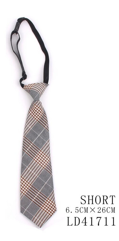 Kitsad lipsud poistele Tüdrukutele Moeülikonnad Ruuduline kaelalips Lastele Kummist lips Lihtne ruudukujuline õpilase lips peoks Gravata