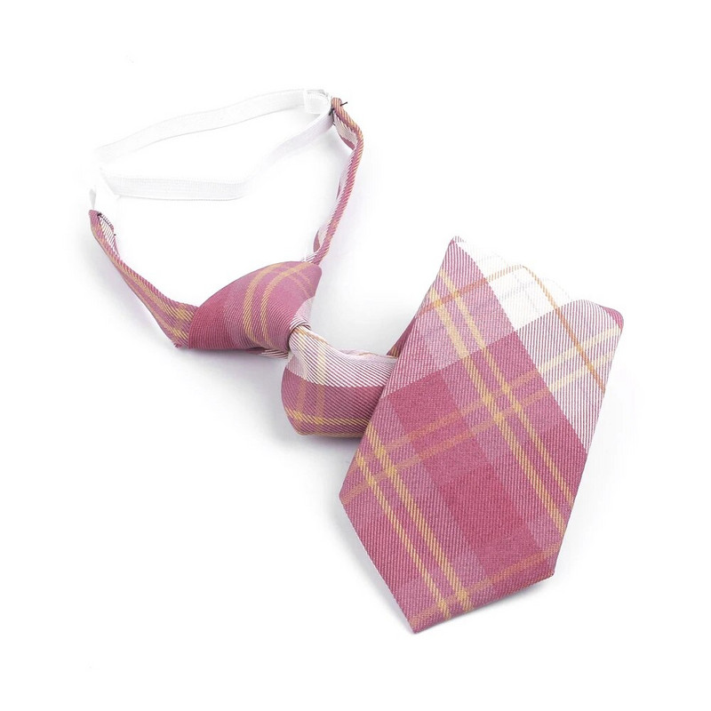 Kitsad lipsud poistele Tüdrukutele Moeülikonnad Ruuduline kaelalips Lastele Kummist lips Lihtne ruudukujuline õpilase lips peoks Gravata