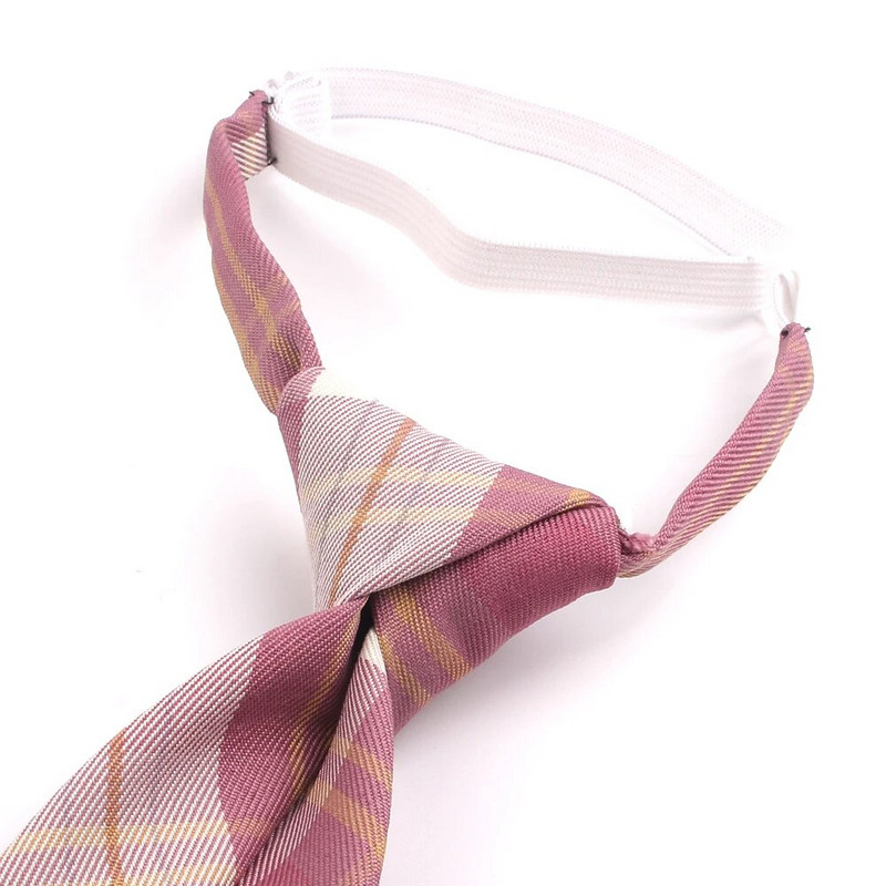 Kitsad lipsud poistele Tüdrukutele Moeülikonnad Ruuduline kaelalips Lastele Kummist lips Lihtne ruudukujuline õpilase lips peoks Gravata