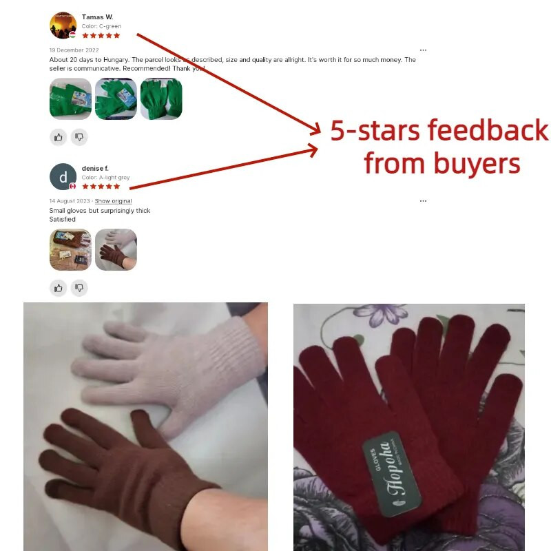 Rukavice za prste Zima Jesen Tople debele muške ženske rukavice Unisex pletene jednobojne modne deblje rukavice sportske vanjske rukavice