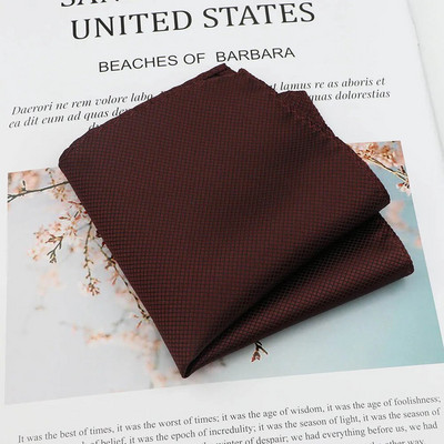 Jednobojni rupčić Visoka moda Džepni kvadrat Vintage poliesterski muški ručnik Hanky za poslovna odijela Dodaci