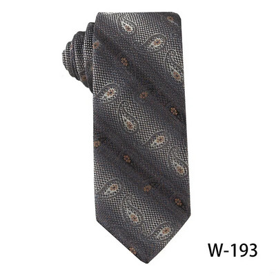 Kaki kravate Muška poslovna kravata za vjenčano odijelo Kravata za muškarce Moda za kavu s cvjetnim točkastim prugama Vintage kravate na veliko Gravat