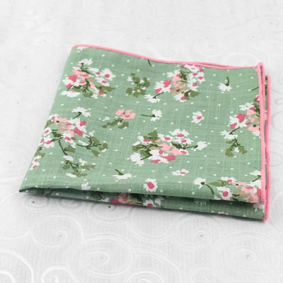 27 cm nagy méretű virágmintás zsebkendő vastag pamut női és férfi esküvői zseb négyzet alakú felnőtt ruha szmoking Hankie kiegészítő ajándék