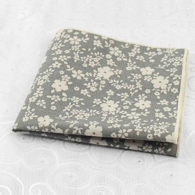 27 cm nagy méretű virágmintás zsebkendő vastag pamut női és férfi esküvői zseb négyzet alakú felnőtt ruha szmoking Hankie kiegészítő ajándék