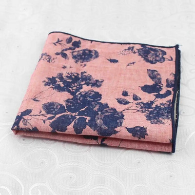 27 cm nagy méretű virágmintás zsebkendő vastag pamut női és férfi esküvői zseb négyzet alakú felnőtt ruha szmoking Hankie kiegészítő ajándék