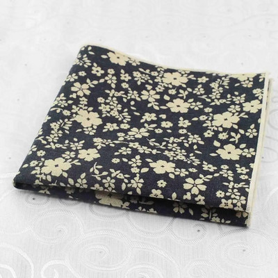 27 cm nagy méretű virágmintás zsebkendő vastag pamut női és férfi esküvői zseb négyzet alakú felnőtt ruha szmoking Hankie kiegészítő ajándék