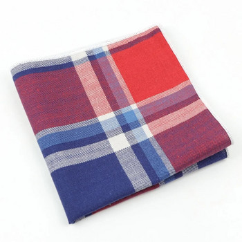 Ανδρικά βαμβακερά μαντήλια υφασμένα πολύχρωμη εκτύπωση καρό τετράγωνο τσέπη Ανδρικά casual τσέπες ουράνιο τόξο Πετσέτες μαντήλι