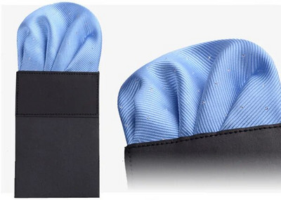 Muški prethodno presavijeni džepni kvadratni jednobojni rupčići s točkicama, 17 boja, džentlmenski formalni ručnik za svatove, poslovni ručnik na prsima