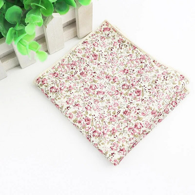 Krāsains ziedu kabatlakats 100% kokvilna Hankie 24cm sieviešu un vīriešu ikdienas ballītes kabatas kvadrātveida dāvana smokinga tauriņa kaklasaites aksesuārs