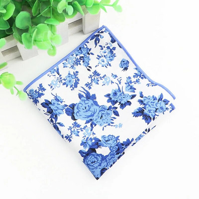 Krāsains ziedu kabatlakats 100% kokvilna Hankie 24cm sieviešu un vīriešu ikdienas ballītes kabatas kvadrātveida dāvana smokinga tauriņa kaklasaites aksesuārs