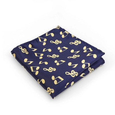 Glazbene note Gitara Smiješne maramice iz crtića 23 cm Poliesterski džepni kvadrat Poslovni smoking Kravata Muško odijelo Rupčić Poklon dodatak