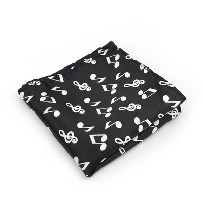 Glazbene note Gitara Smiješne maramice iz crtića 23 cm Poliesterski džepni kvadrat Poslovni smoking Kravata Muško odijelo Rupčić Poklon dodatak
