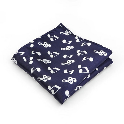 Glazbene note Gitara Smiješne maramice iz crtića 23 cm Poliesterski džepni kvadrat Poslovni smoking Kravata Muško odijelo Rupčić Poklon dodatak