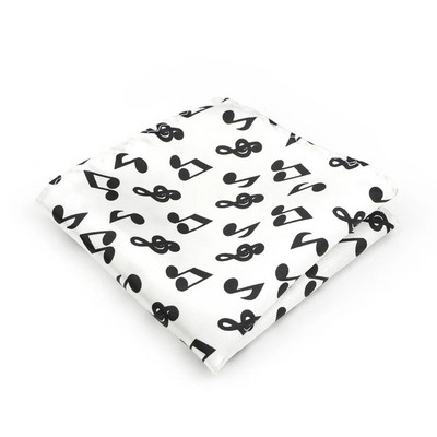 Glazbene note Gitara Smiješne maramice iz crtića 23 cm Poliesterski džepni kvadrat Poslovni smoking Kravata Muško odijelo Rupčić Poklon dodatak