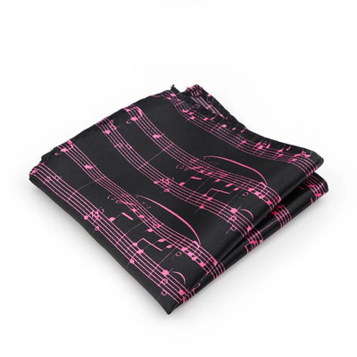 Glazbene note Gitara Smiješne maramice iz crtića 23 cm Poliesterski džepni kvadrat Poslovni smoking Kravata Muško odijelo Rupčić Poklon dodatak