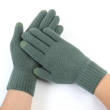 Rimiut χοντρά πλεκτά ανδρικά γάντια χειμερινά απομίμηση κασμίρι δύο στρωμάτων αιτιατά γάντια για ενήλικες αρσενικό γάντι χοντρό μαλλί Κασμίρ Φθινόπωρο