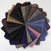 Dryžuota kvadratinė kišenė vyrams Paisley modelio medvilninė nosinaitė Spalvinga vienspalvė džentelmenų vestuvių dizainerio kišenė kvadratinė