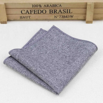 Visokokvalitetni šalovi s rupčićima Vintage vunene marame Muški džepni rupčići s prugama, jednobojni pamuk 23*23 cm