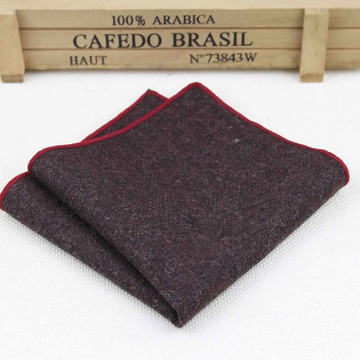 Visokokvalitetni šalovi s rupčićima Vintage vunene marame Muški džepni rupčići s prugama, jednobojni pamuk 23*23 cm