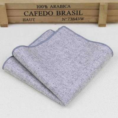 Visokokvalitetni šalovi s rupčićima Vintage vunene marame Muški džepni rupčići s prugama, jednobojni pamuk 23*23 cm