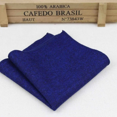 Visokokvalitetni šalovi s rupčićima Vintage vunene marame Muški džepni rupčići s prugama, jednobojni pamuk 23*23 cm