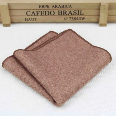 Visokokvalitetni šalovi s rupčićima Vintage vunene marame Muški džepni rupčići s prugama, jednobojni pamuk 23*23 cm