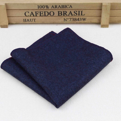 Visokokvalitetni šalovi s rupčićima Vintage vunene marame Muški džepni rupčići s prugama, jednobojni pamuk 23*23 cm