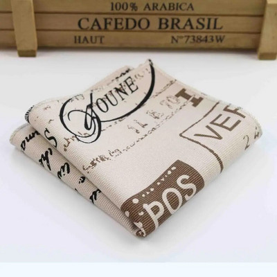 Kabatlakats Šalles Vintage Lina Hankies Vīriešu Strip Zvaigzne Karte Dizains Kabatas Kvadrāts Kabatlakatiņi 22*22cm