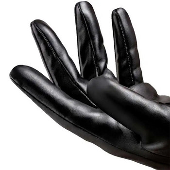 Поларени подплати Кожени ръкавици Мъжки PU кожа Кашмир Топли спортни мъжки зимни есенни ръкавици за шофиране Водоустойчиви тактически ръкавици