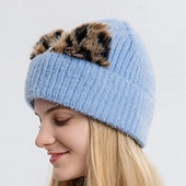 Jauka, silta ziemas bea bezmalām randiņiem Sievietēm Cepure Jauka bezmalu silta ziemas pupiņa randiņiem