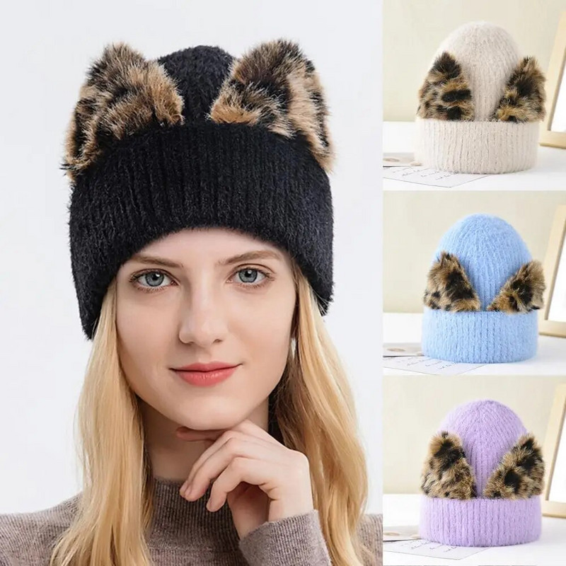 Jauka, silta ziemas bea bezmalām randiņiem Sievietēm Cepure Jauka bezmalu silta ziemas pupiņa randiņiem