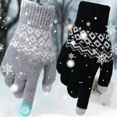 Jesen, zima, tople rukavice od kašmira za žene, muškarce, pletene vunene rukavice s ekranom osjetljivim na dodir, modne rukavice za odrasle studente