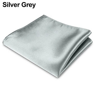 Vīriešu satīna vienkrāsaini vienkrāsaini uzvalki, kabatas kvadrāts