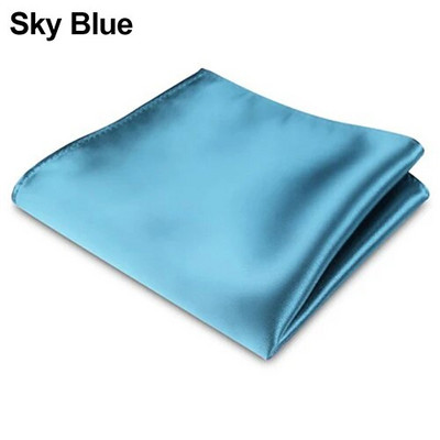 Vīriešu satīna vienkrāsaini vienkrāsaini uzvalki, kabatas kvadrāts