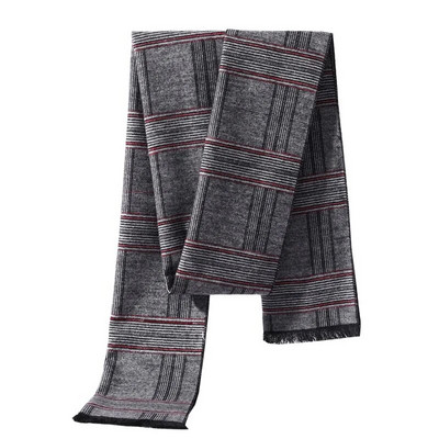 Férfi téli Kasmír Üzleti sál foulard luxus márka dizájn kendők divatos vastag pakolások férfi meleg Sálak Kockás nyakruha