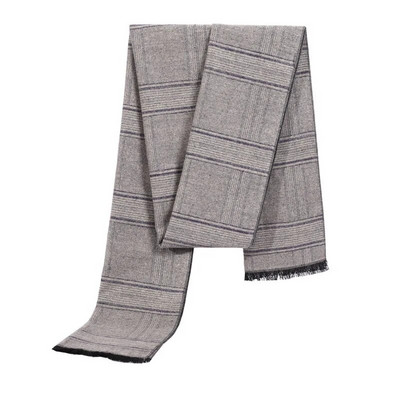 Férfi téli Kasmír Üzleti sál foulard luxus márka dizájn kendők divatos vastag pakolások férfi meleg Sálak Kockás nyakruha