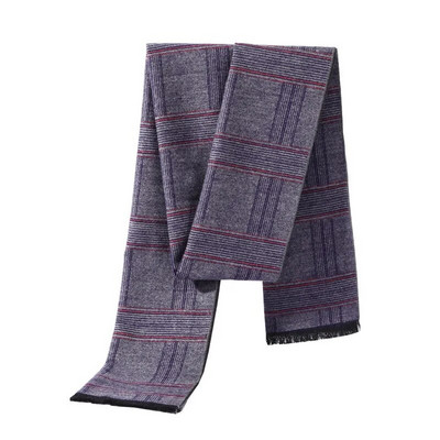 Férfi téli Kasmír Üzleti sál foulard luxus márka dizájn kendők divatos vastag pakolások férfi meleg Sálak Kockás nyakruha