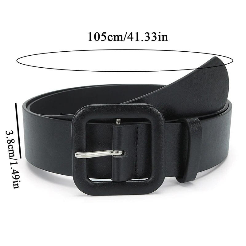 Kvadrātveida sprādze Vienkārša dekoratīva josta Candy Color Pin sprādze plata josta sieviešu svārki džemperis Dekoratīvās korsetes jostas sievietēm