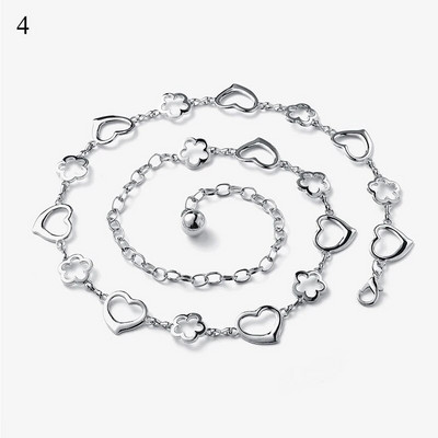 Ķēdes josta Sieviešu Josta Viduklis Ķēdes Apģērbi Josta Zelta Sudraba Kleita Vidukļa Ķēde Šaura Metāla Ķēde Garš Pušķis Zvaigznes Pentagramma