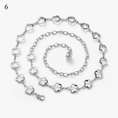 Ķēdes josta Sieviešu Josta Viduklis Ķēdes Apģērbi Josta Zelta Sudraba Kleita Vidukļa Ķēde Šaura Metāla Ķēde Garš Pušķis Zvaigznes Pentagramma