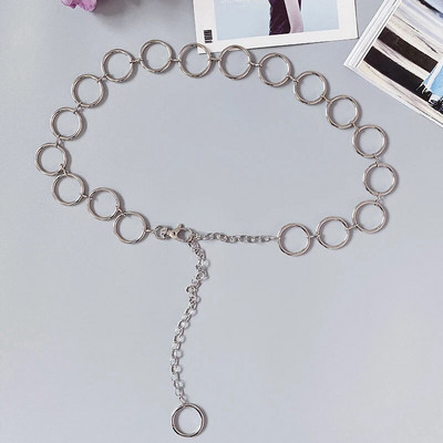 Ķēdes josta Sieviešu Josta Viduklis Ķēdes Apģērbi Josta Zelta Sudraba Kleita Vidukļa Ķēde Šaura Metāla Ķēde Garš Pušķis Zvaigznes Pentagramma